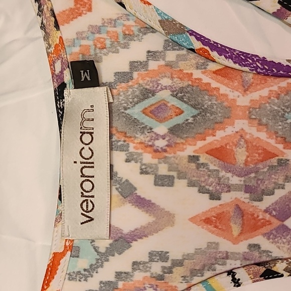 Veronica M Maxi Dress Banded Waist plunge neck racerback super soft - Picture 2 of 6